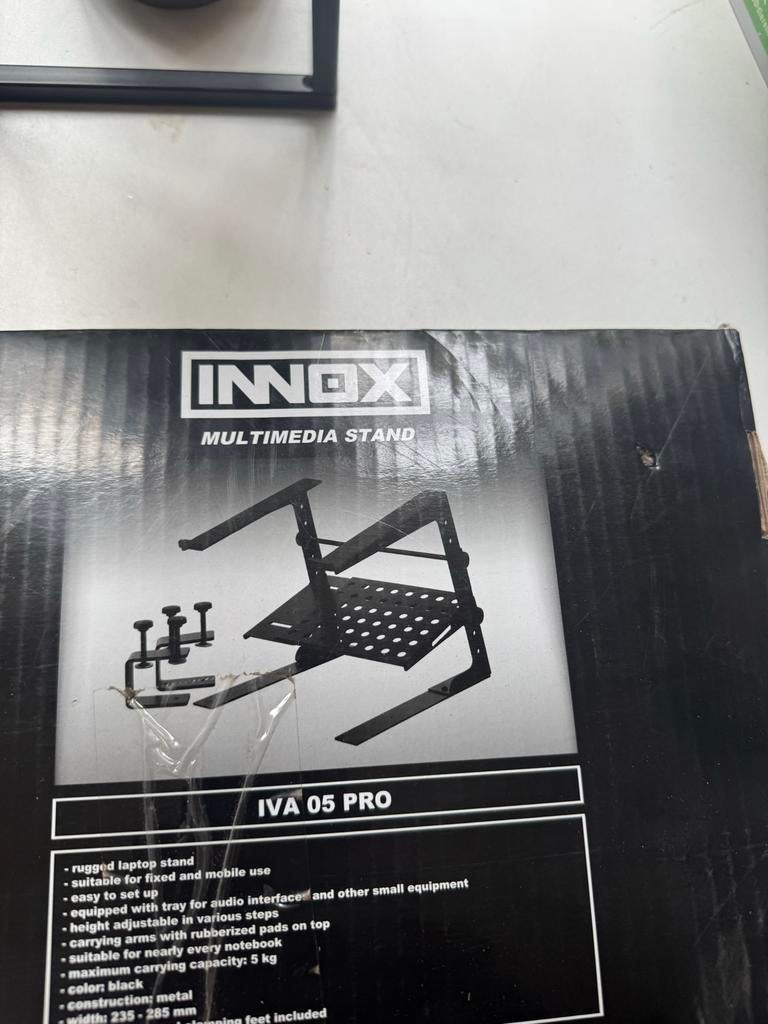 Innox IVA 05 PRO Multimedia Stand - Laptopstandaard, Ophalen of Verzenden, Nieuw, In hoogte verstelbaar