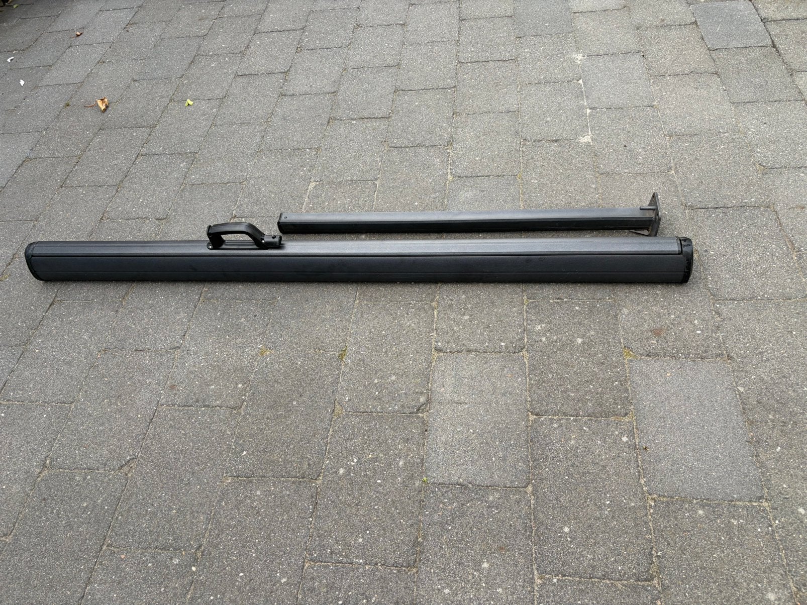 Uitschuifbaar Wind-/Zonne scherm - Zwart - 150 x 300 cm, Ophalen, Kunststof, Zo goed als nieuw, 200 cm of meer