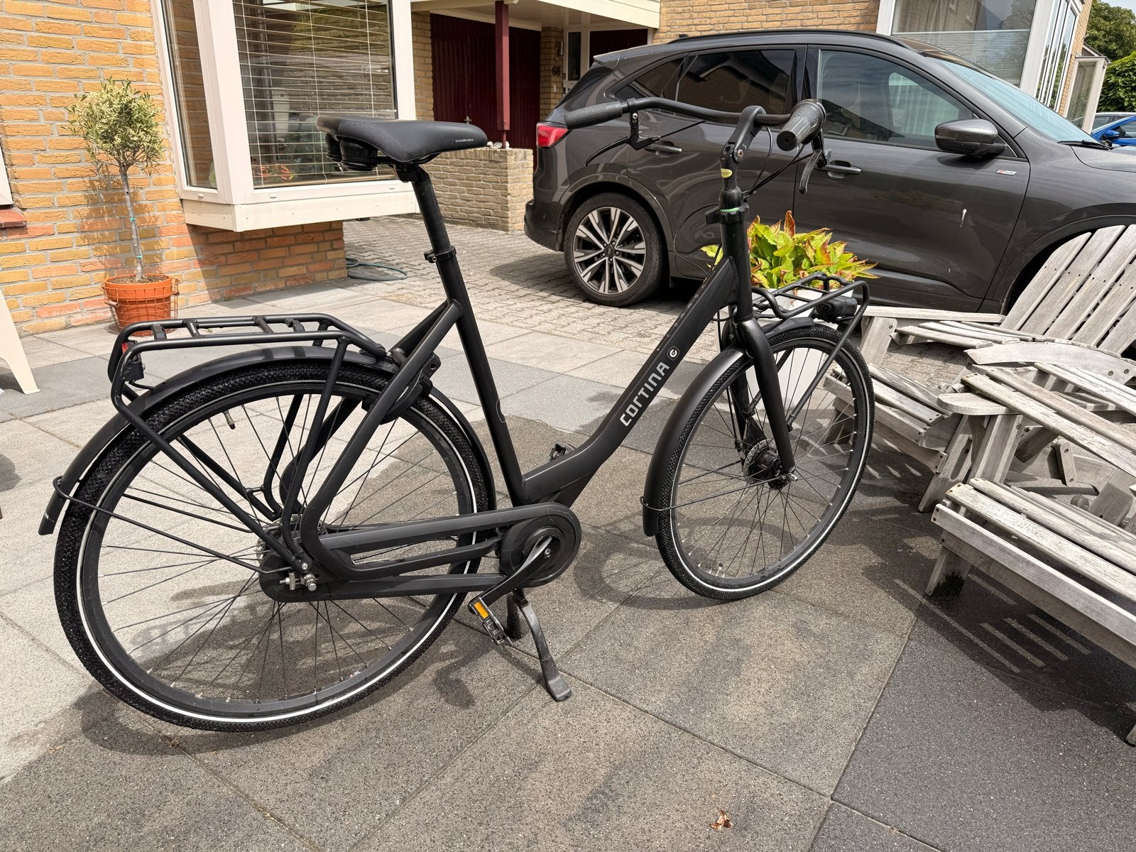 Cortina Common N7 Transport Damesfiets - Zo goed als nieuw, (Extra) lage instap, 56 cm of meer, Zo goed als nieuw, Schijfrem