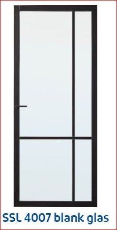 Skantrae slimserie. Nieuwe zwarte binnendeuren opdek, Ophalen, Minder dan 80 cm, Fortweg 3, Binnendeur