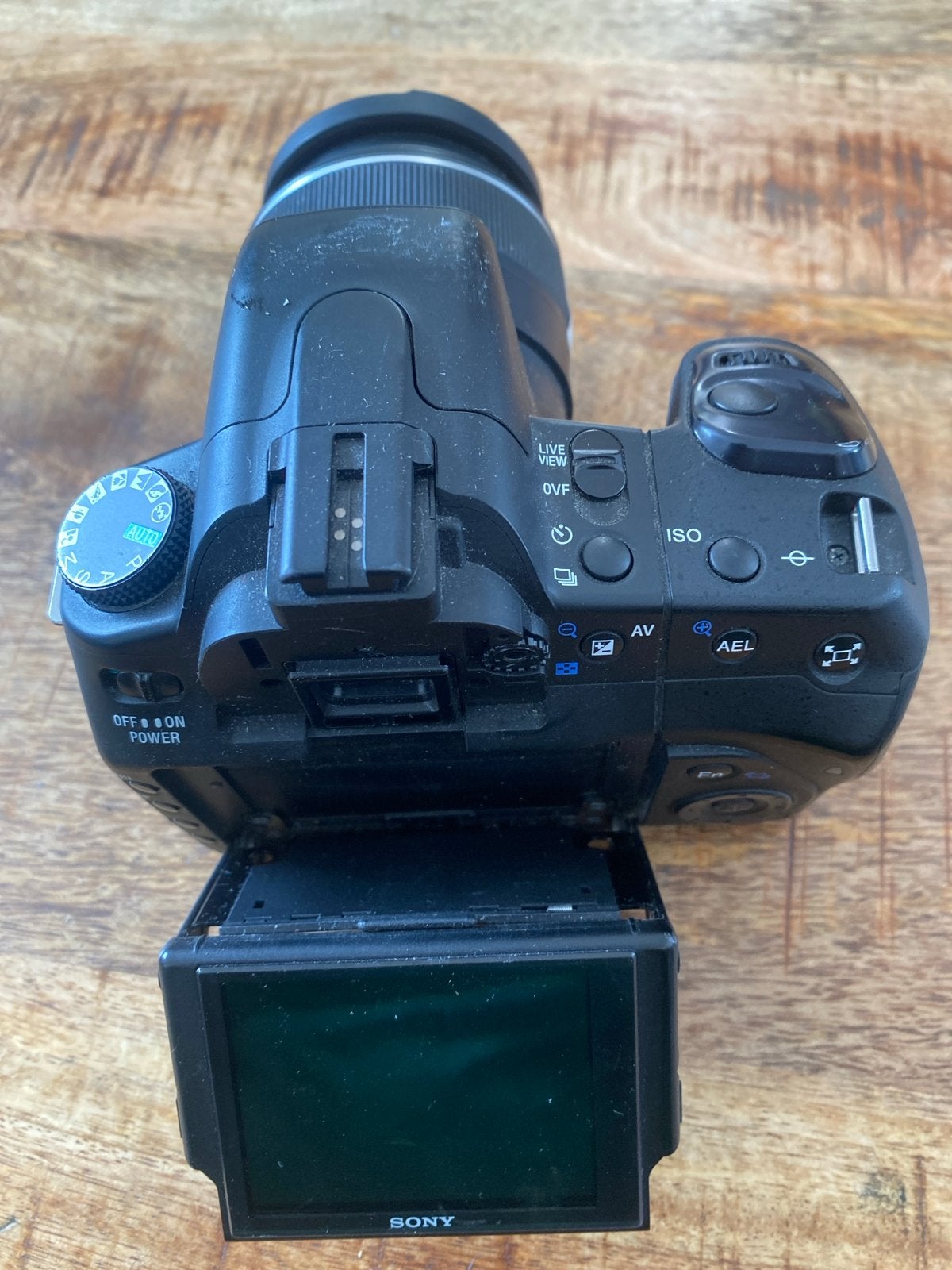 Sony Alpha a350 DSLR Camera met DT 18-55mm SAM Lens, Ingebouwde flitser, Gebruikt, Spiegelreflex, Ophalen of Verzenden