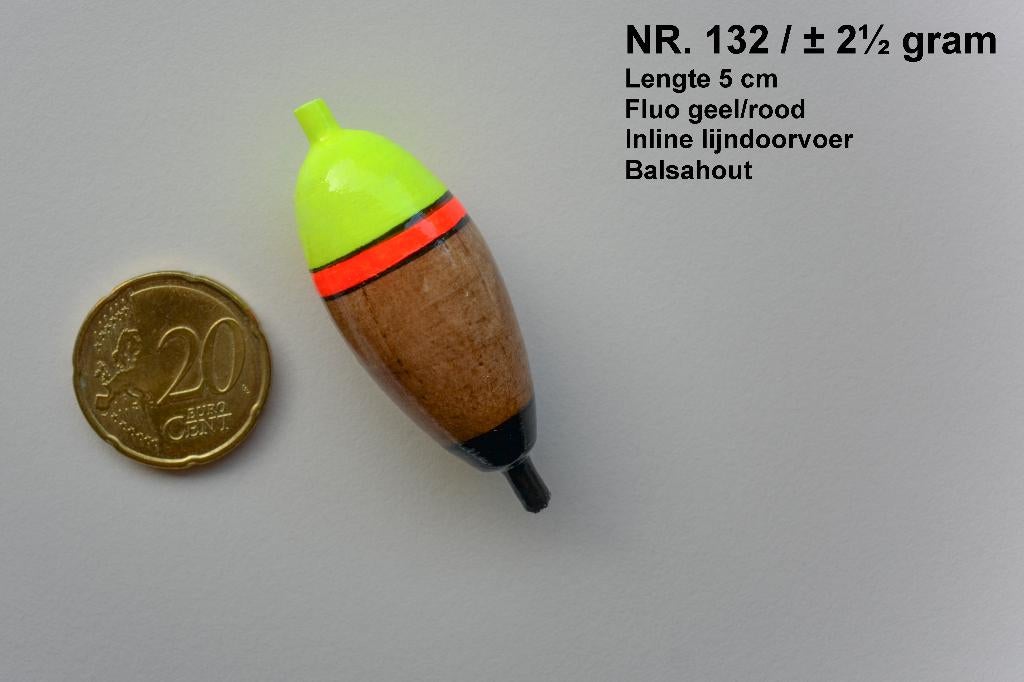 KARPERDOBBER / VLOKDOBBER HANDBUILT  NR. 132 / 2,½ gram, Ophalen of Verzenden, Nieuw, Dobber of Lood
