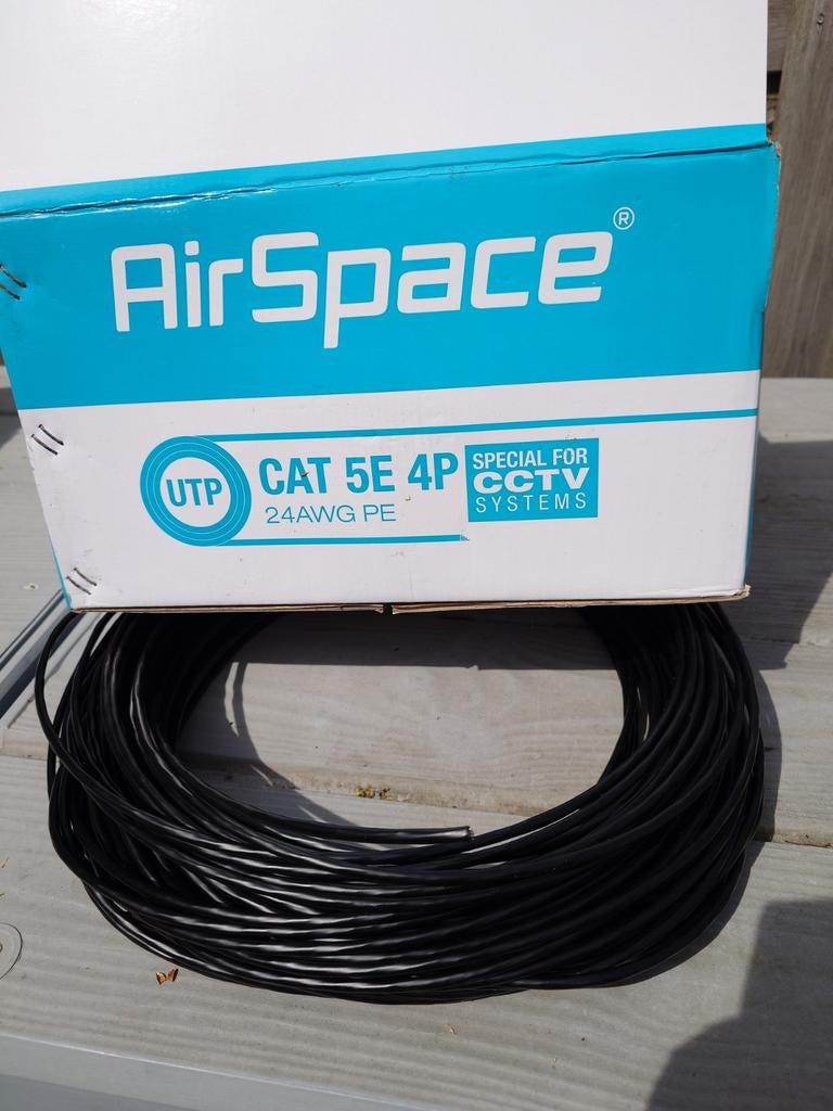 AirSpace Cat5e outdoor Netwerkkabel UTP 57 meter, Ophalen