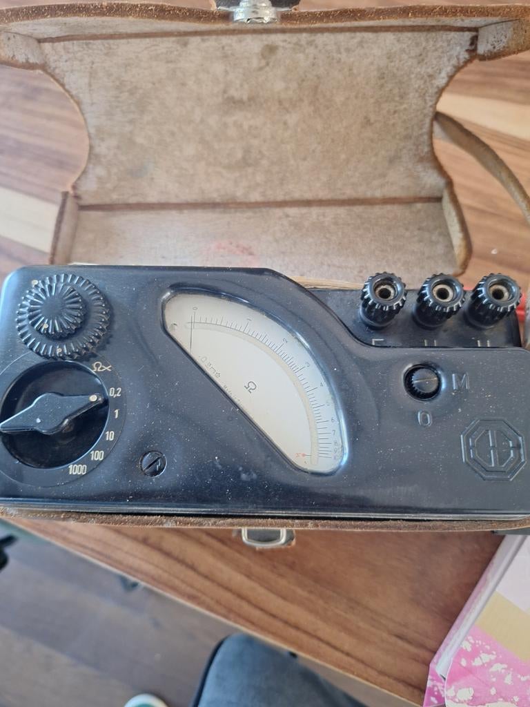 Vintage Metrawatt Aardingsweerstandsmeter met Lederen Tas, Ophalen of Verzenden