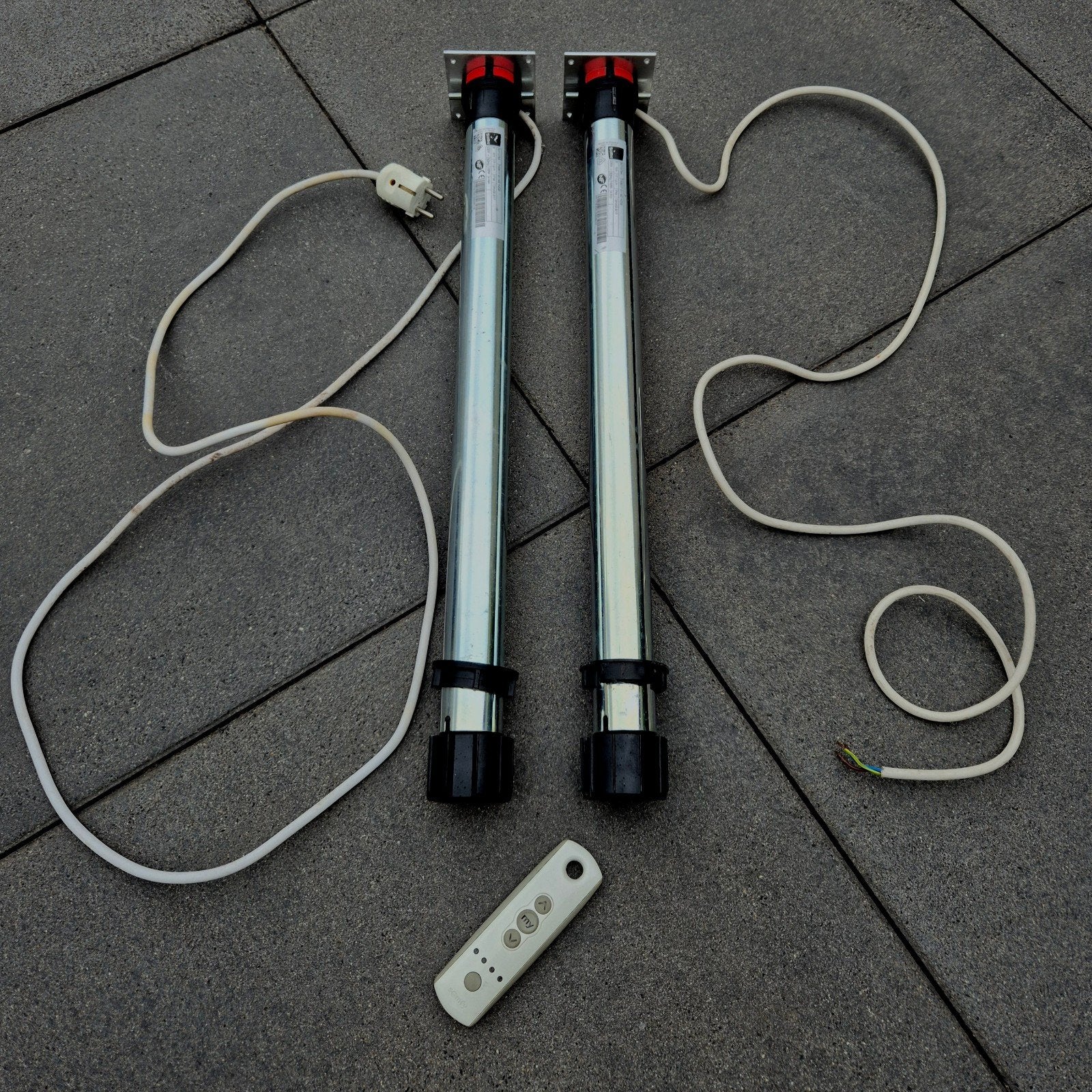2 x Simu rts motoren met afstandsbediening, Ophalen, 200 cm of meer, 200 cm of meer