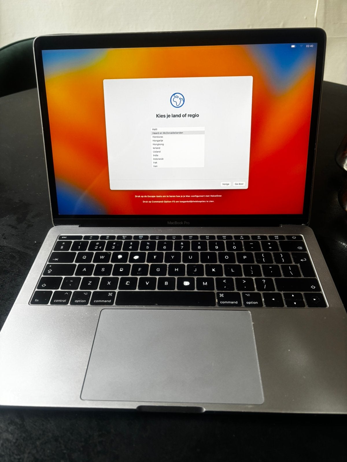 MacBook Pro 13” 2017 A1708 128GB – defect / onderdelen, MacBook Pro, Gebruikt, 2 tot 3 Ghz, 13 inch