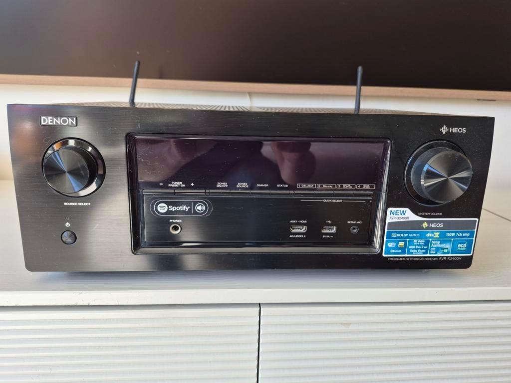 Denon 7.2 4K dolby atmos receiver met HEOS wifi en bluetooth, Audio, Tv en Foto, Versterkers en Receivers, Ophalen, Denon, Zo goed als nieuw
