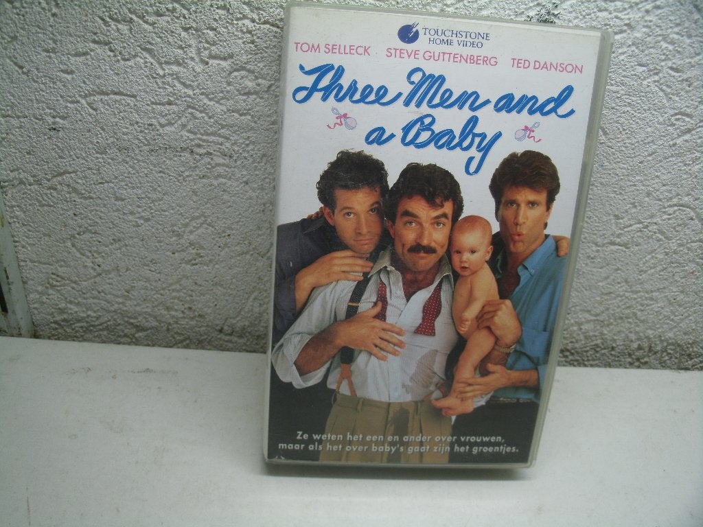 vhs 165b three men and a baby, Alle leeftijden, Ophalen of Verzenden, Gebruikt, Komedie