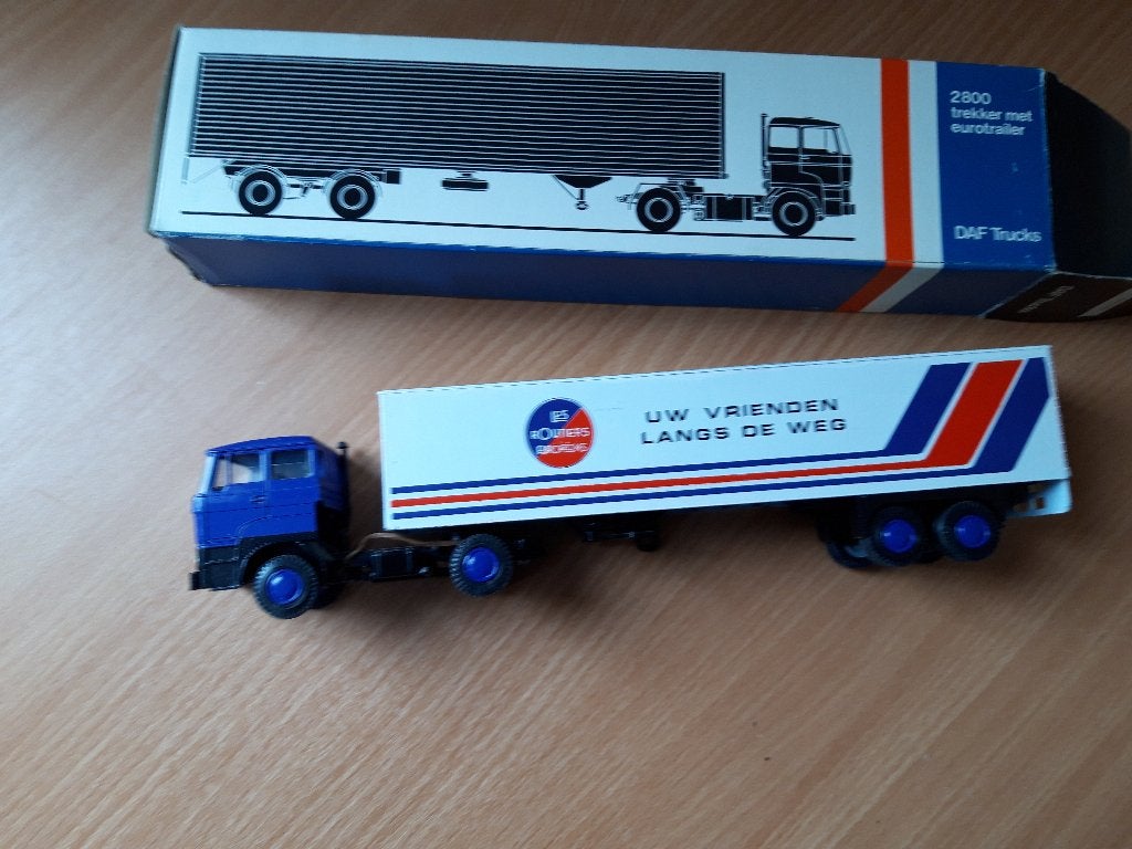 Lion Car - DAF 2800 Turbo 2e type Les Routiers Européens, Ophalen of Verzenden, Zo goed als nieuw, Bus of Vrachtwagen, Lion Toys