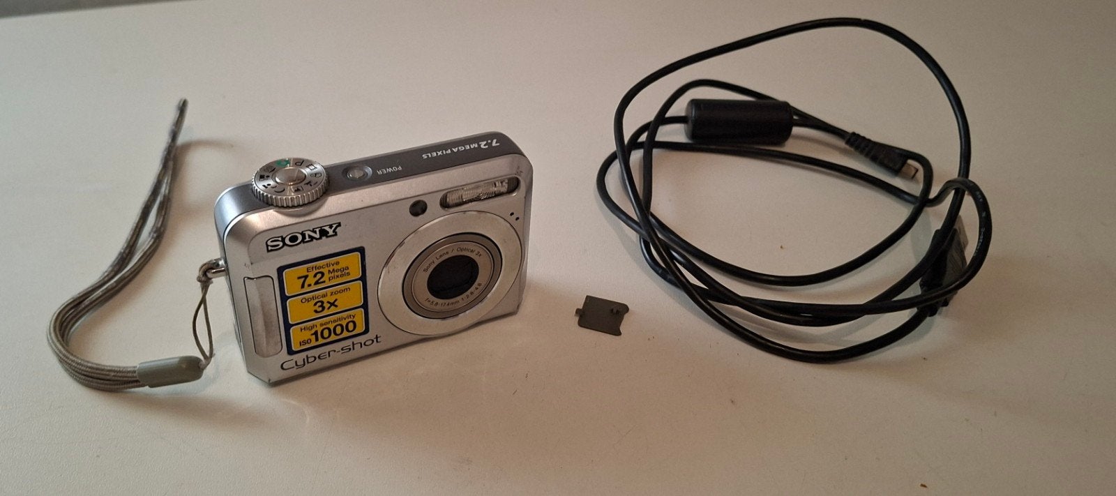 Vintage Sony Cyber-shot DSC-S650 Digitale Camera Zilver, Gebruikt, Compact, Ophalen of Verzenden, Sony