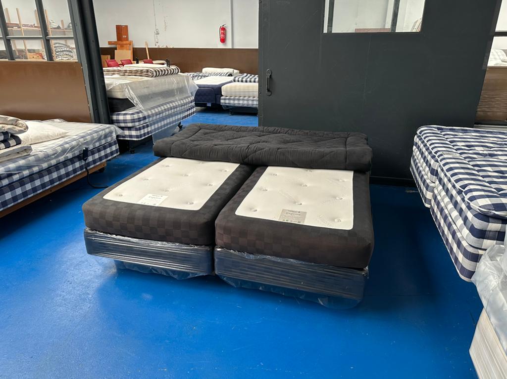 Hastens Boxspring vlak 180x200 Fırm en medıum, Ophalen of Verzenden