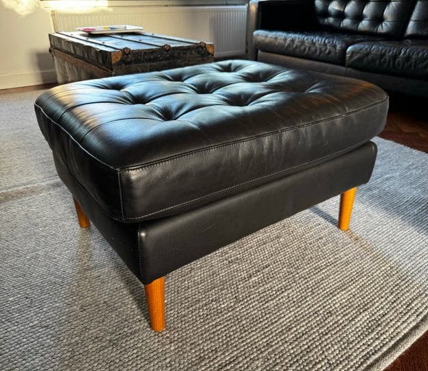 IKEA Karlsfors voetenbank/poef, Ophalen, Gebruikt, 75 tot 100 cm, Rechthoekig