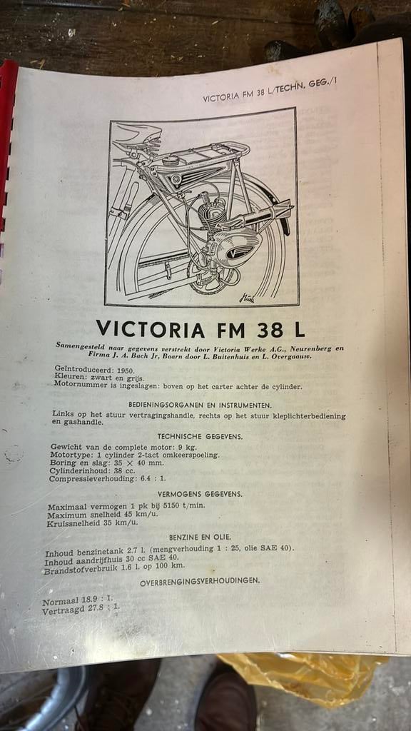 Victoria FM 38 l, Fietsen en Brommers, Ophalen, Gebruikt