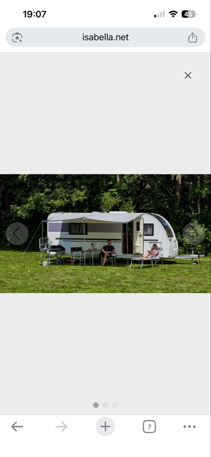 Isabella Loggia Luifel Carbon stokken 270x300cm - Nieuwstaat, Caravans en Kamperen, Ophalen, Nieuw, Isabella