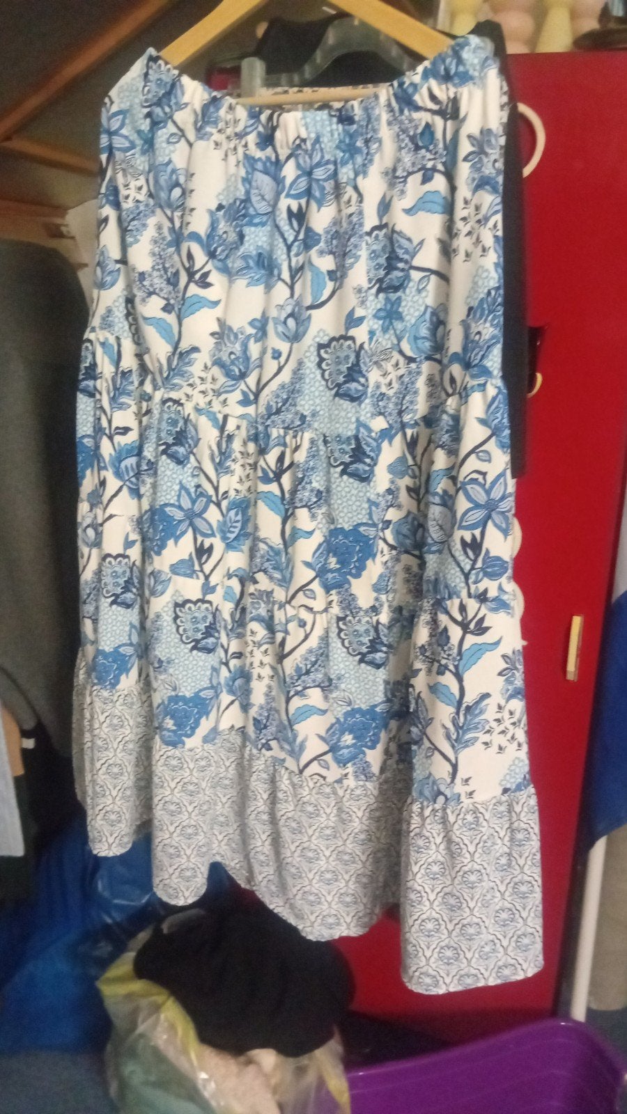 rok xl/ leuk tuniek lichtblauw/blouse kantachtig, Overige kleuren, Blouse of Tuniek, ?, Ophalen of Verzenden