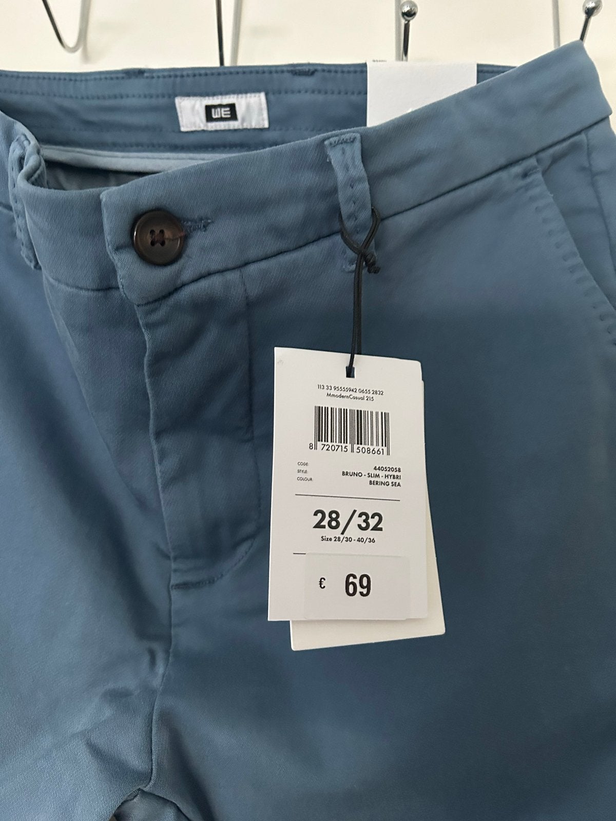 WE Chino Slim Fit Broek - Maat 28/32, Ophalen of Verzenden, Nieuw, Maat 46 (S) of kleiner, Blauw