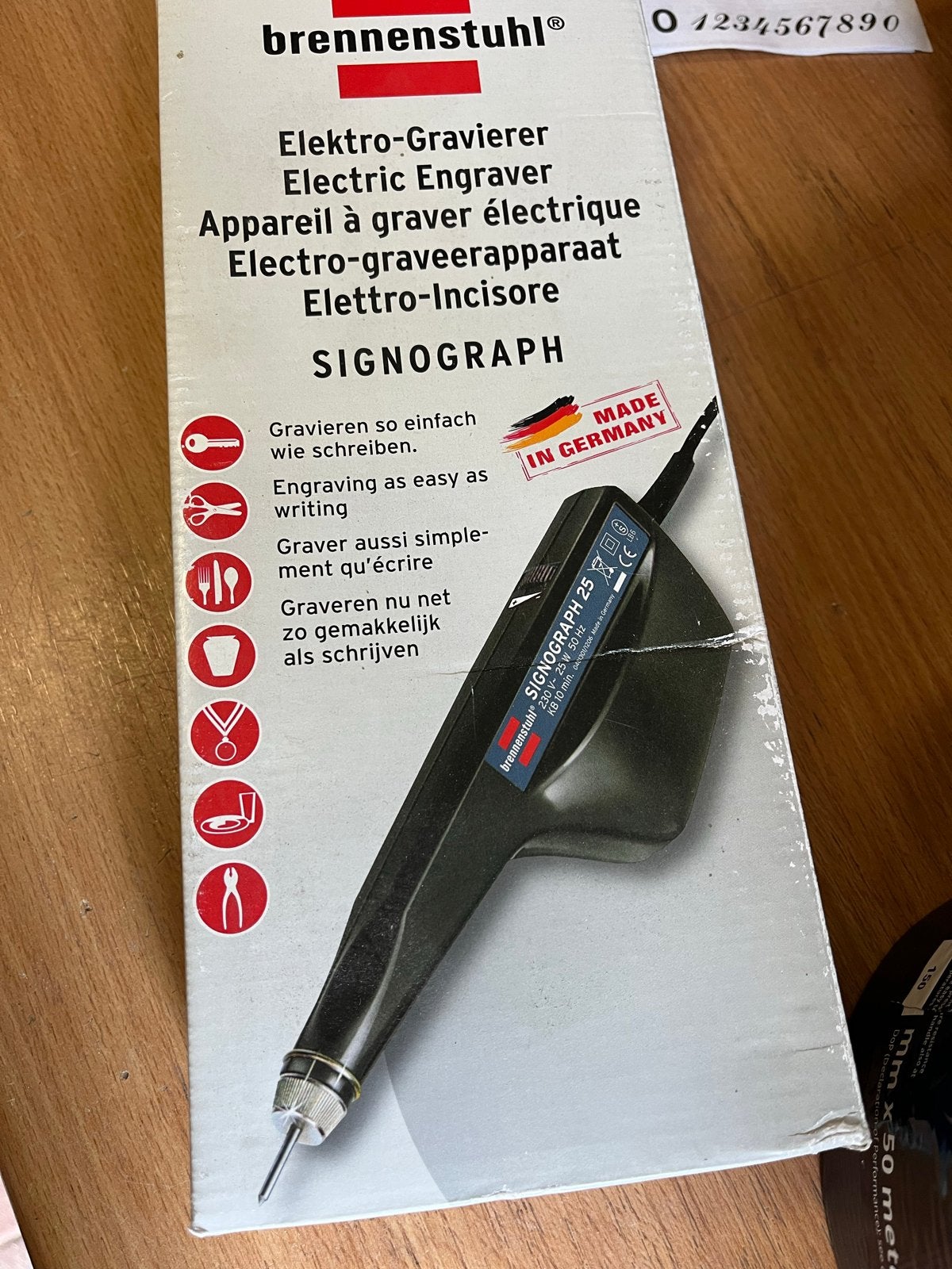 Brennenstuhl Signograph 25 Elektrische graveerpen, Ophalen of Verzenden, Zo goed als nieuw