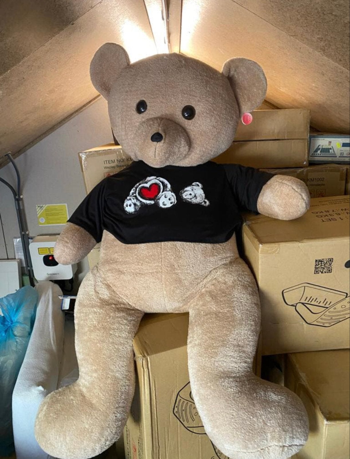 Nieuwe Knuffelbeer - 150 cm, Kinderen en Baby's, Speelgoed | Knuffels en Pluche, Beer, Nieuw, Ophalen of Verzenden, Bruin