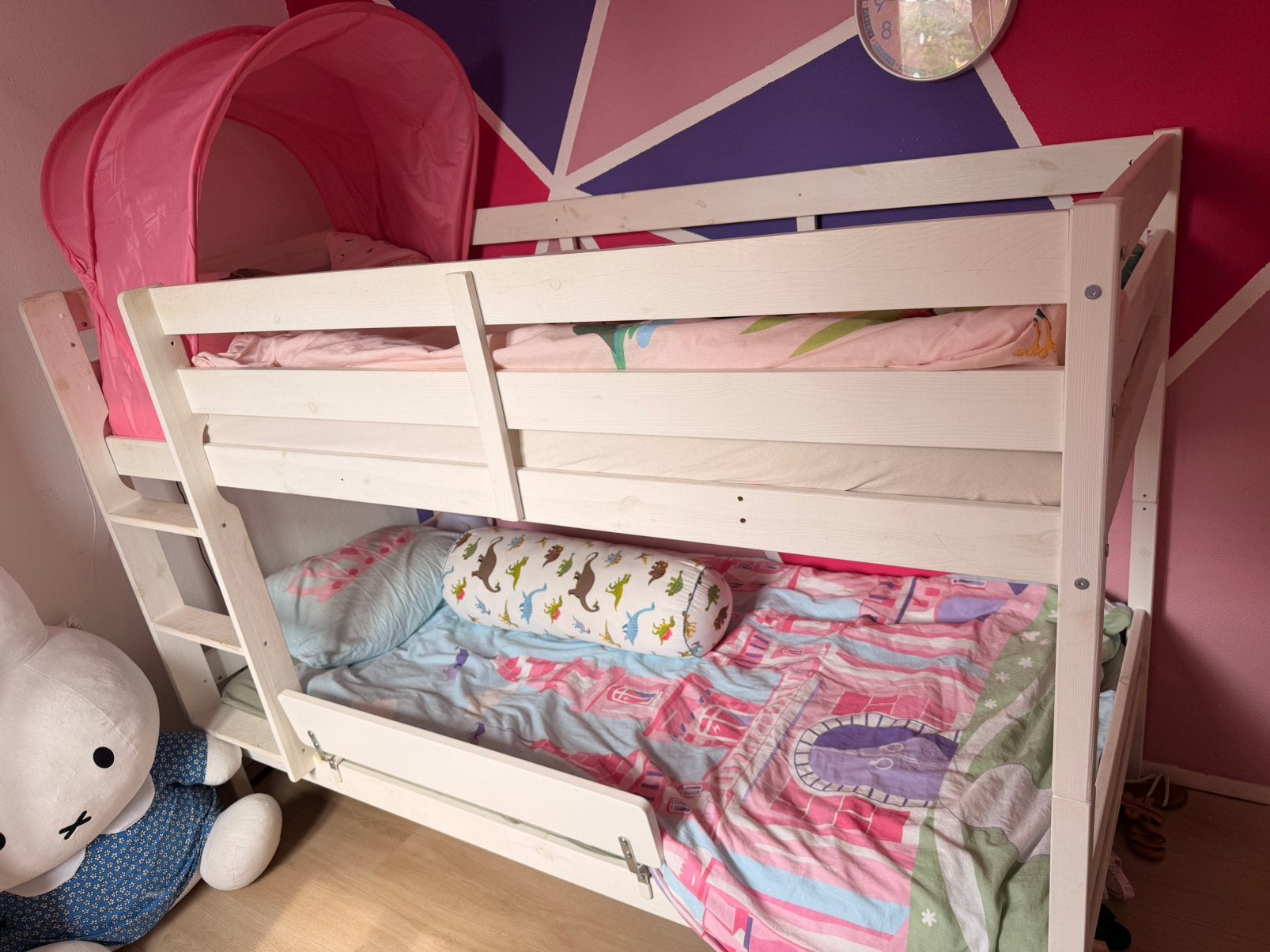 Stappelbed 90x200 incl 1 matras, Kinderen en Baby's, Kinderkamer | Stapelbedden en Hoogslapers, Ophalen of Verzenden, Zo goed als nieuw