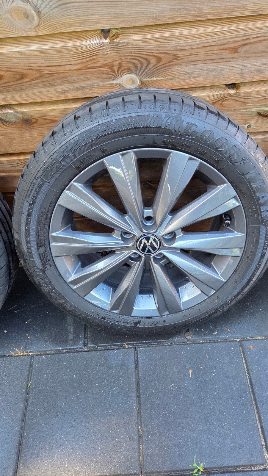Set van 4 gebruikte banden en velgen, Ophalen, Banden en Velgen, 17 inch, Personenwagen