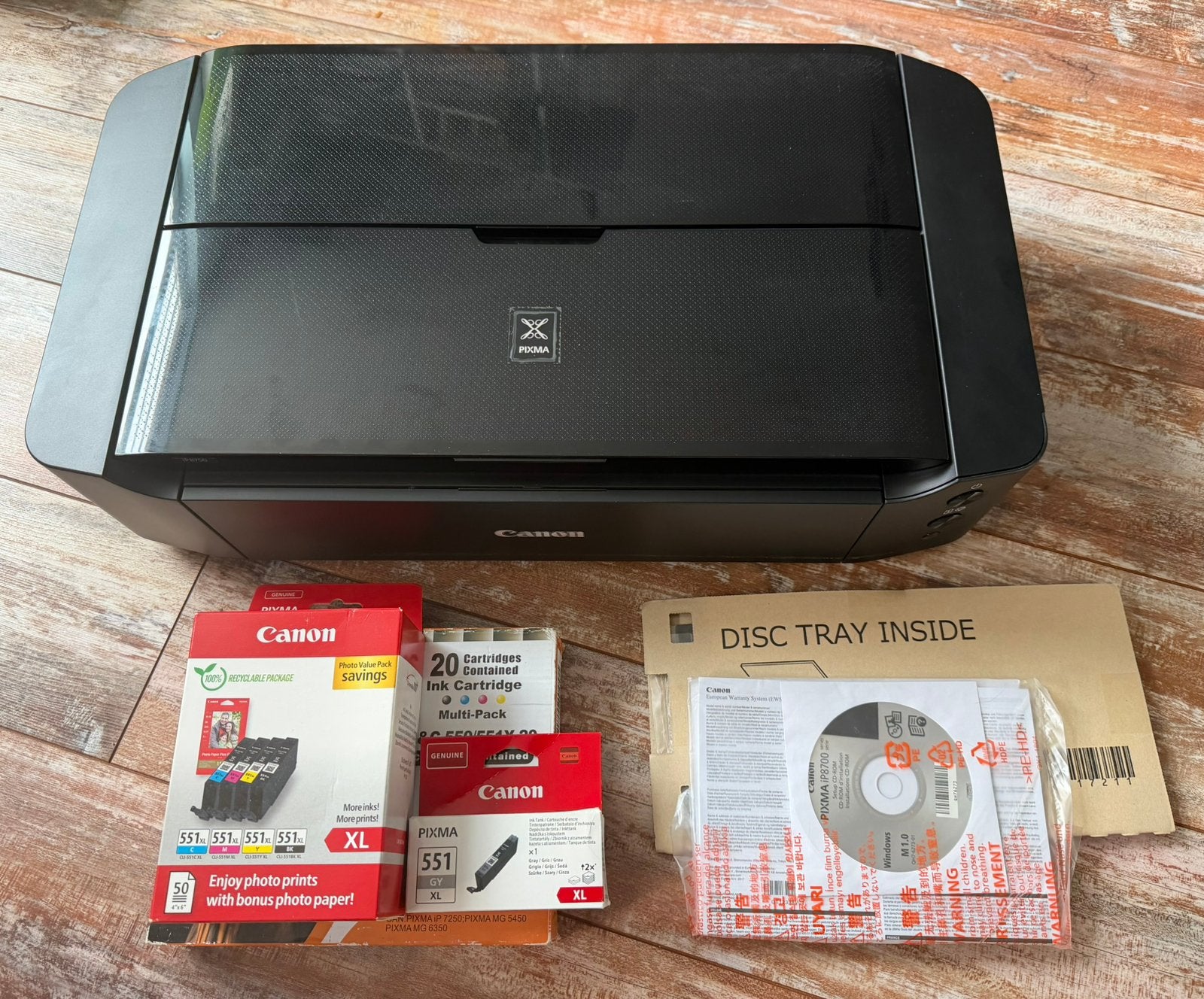 Canon Pixma IP8750 A3+ Fotoprinter, ZGAN, met extras, Computers en Software, Printers, Ophalen of Verzenden, Zo goed als nieuw