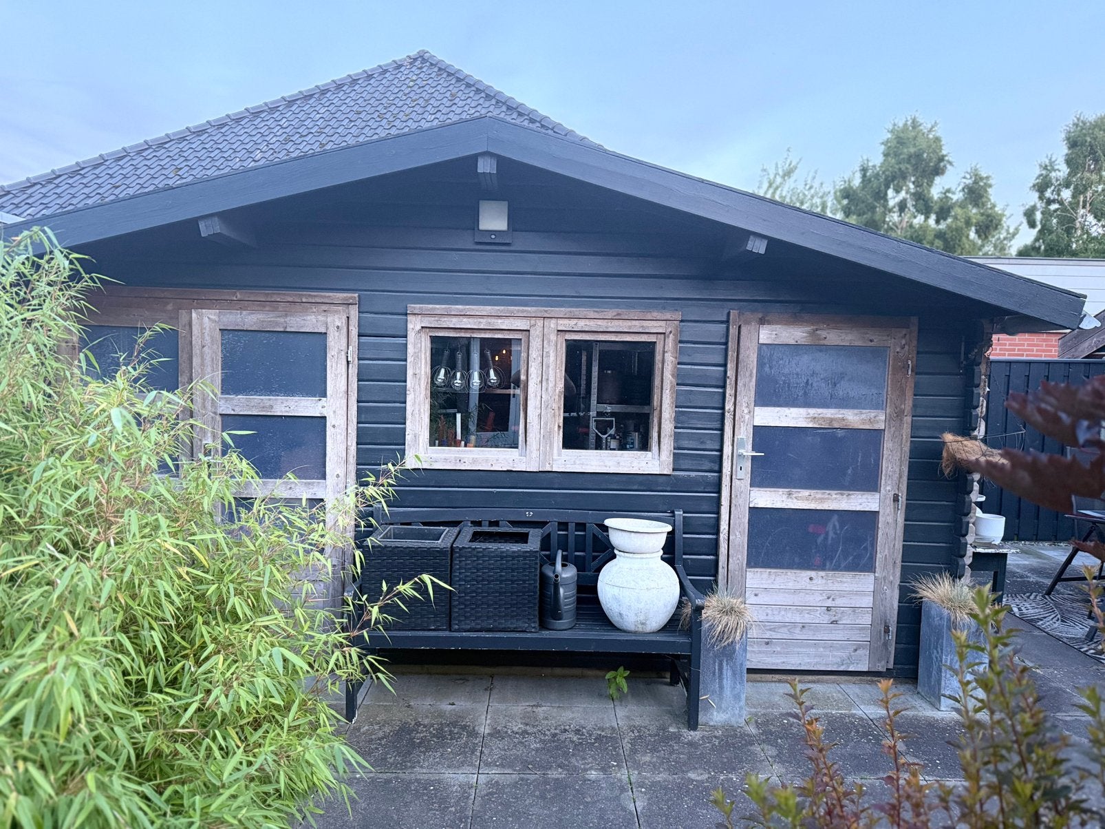 Thuinhuis 3 jaar oud, Tuin en Terras, Tuinhuizen, Zo goed als nieuw, Tuinhuis, Hout, 250 tot 500 cm, 400 cm of meer, 1 raam, Ophalen