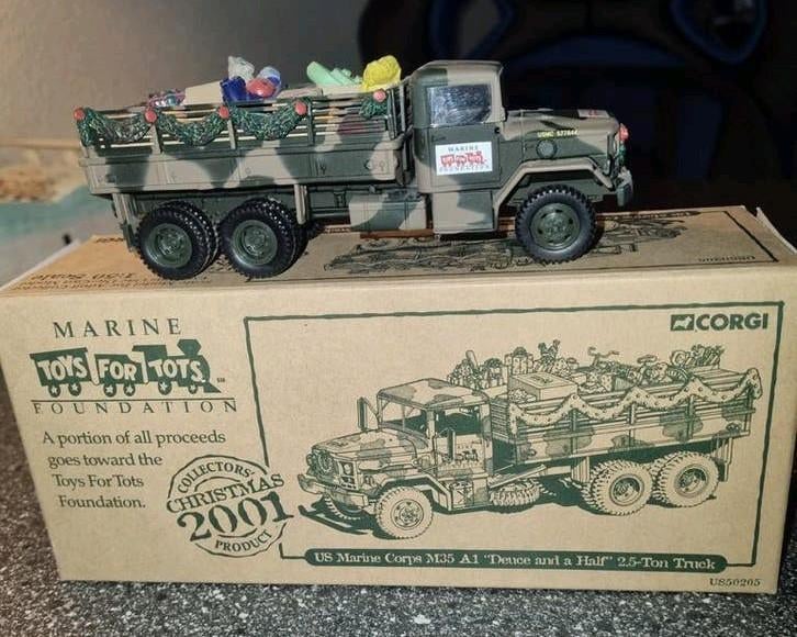 Corgi Toys US Marine Corps M35 A1 2.5-Ton Truck Kerst 2001, Ophalen of Verzenden, Landmacht, Amerika