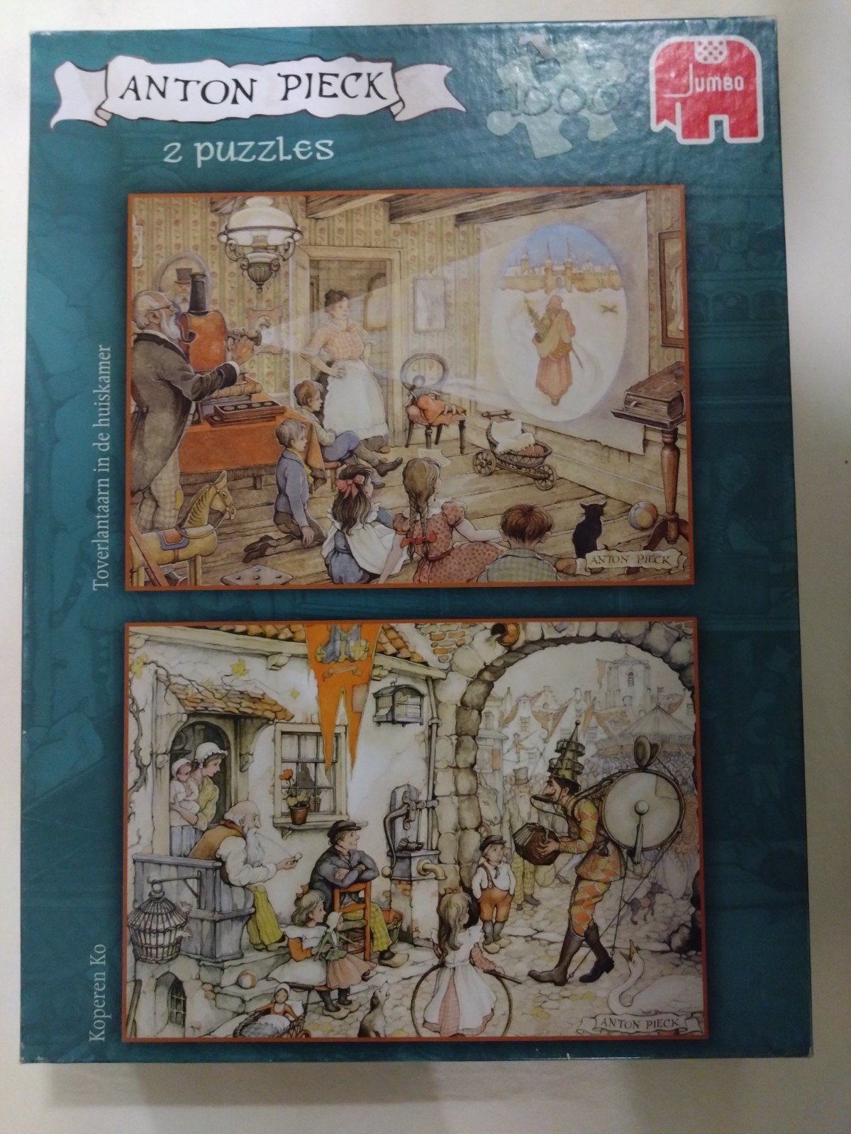 Anton Pieck Jumbo Puzzel 2x 1000 stukjes., Ophalen of Verzenden, Meer dan 1500 stukjes, Nieuw, Legpuzzel