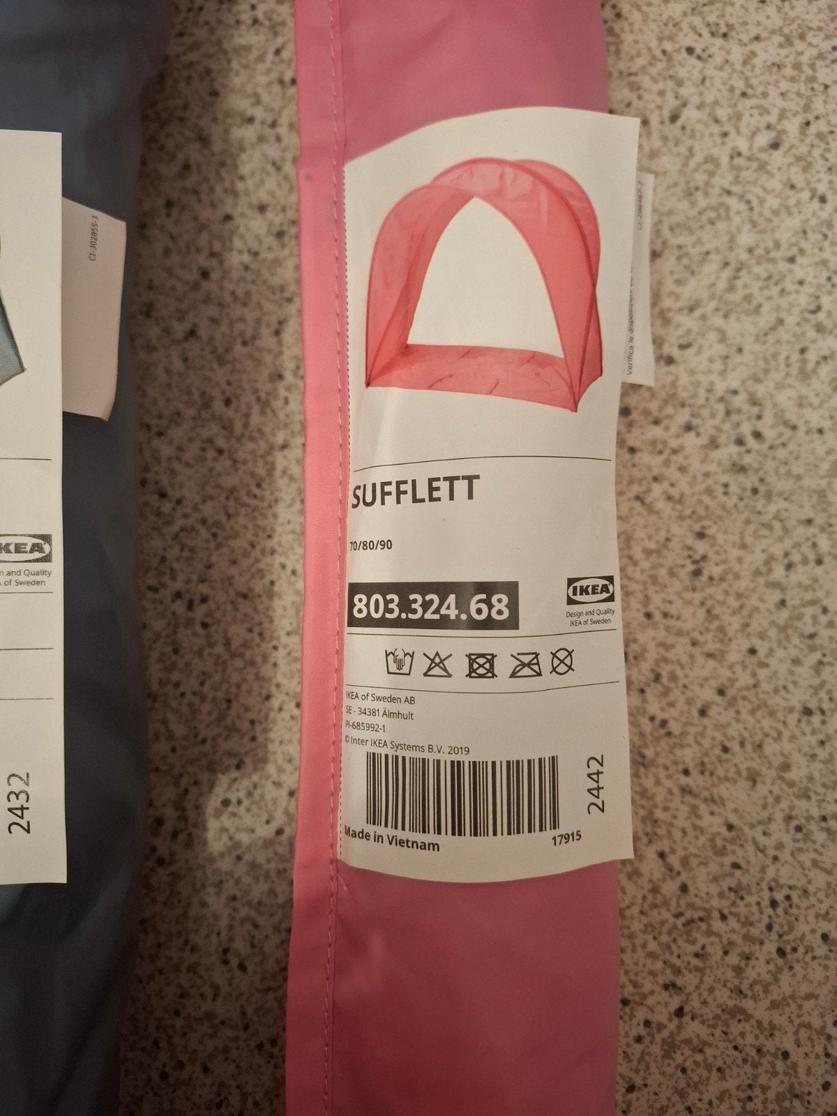 Sufflett bedtent Ikea, Ophalen, Zo goed als nieuw, Minder dan 140 cm, Minder dan 70 cm