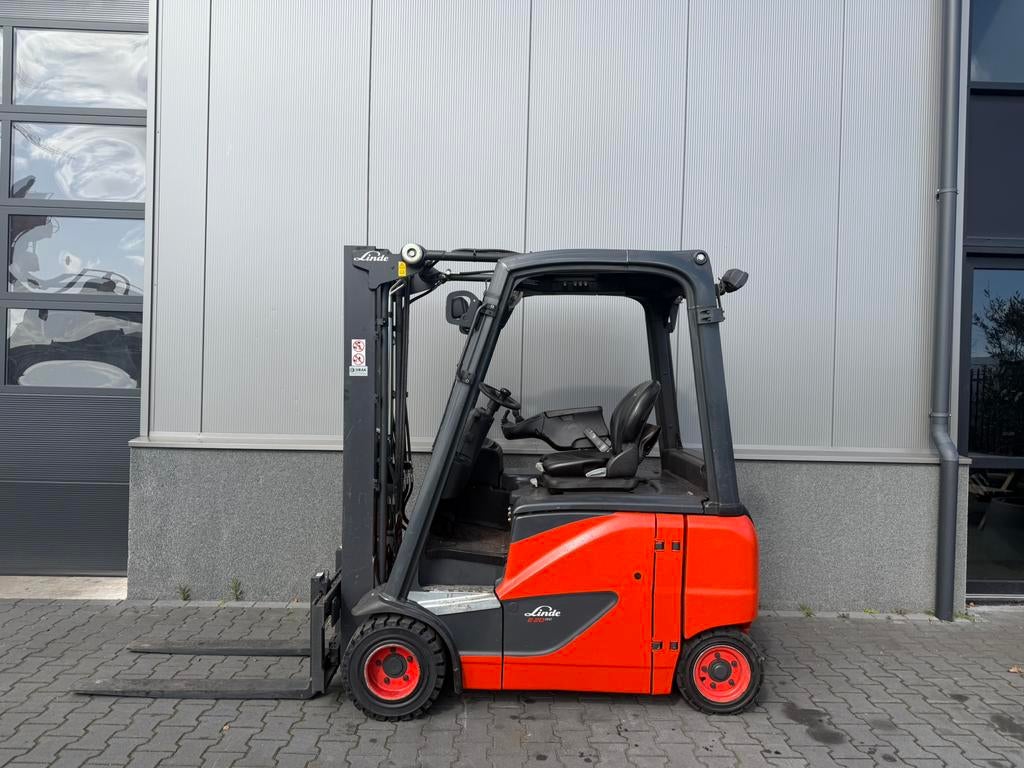 Linde E20 elektrische heftruck ‘freelift’ ‘sideshift’, 1000 tot 2000 kg, Ophalen of Verzenden, Elektrisch, Heftruck