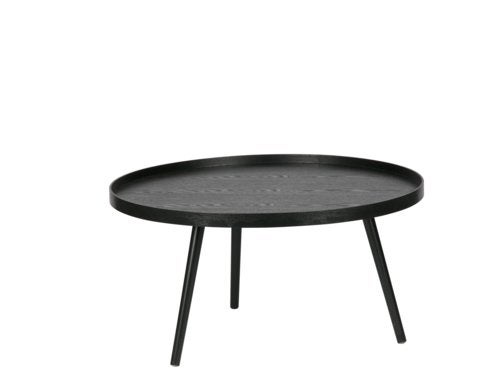 WOOOD bijzettafel Mesa XL rond zwart, Ophalen, Minder dan 55 cm, Rond, Zo goed als nieuw