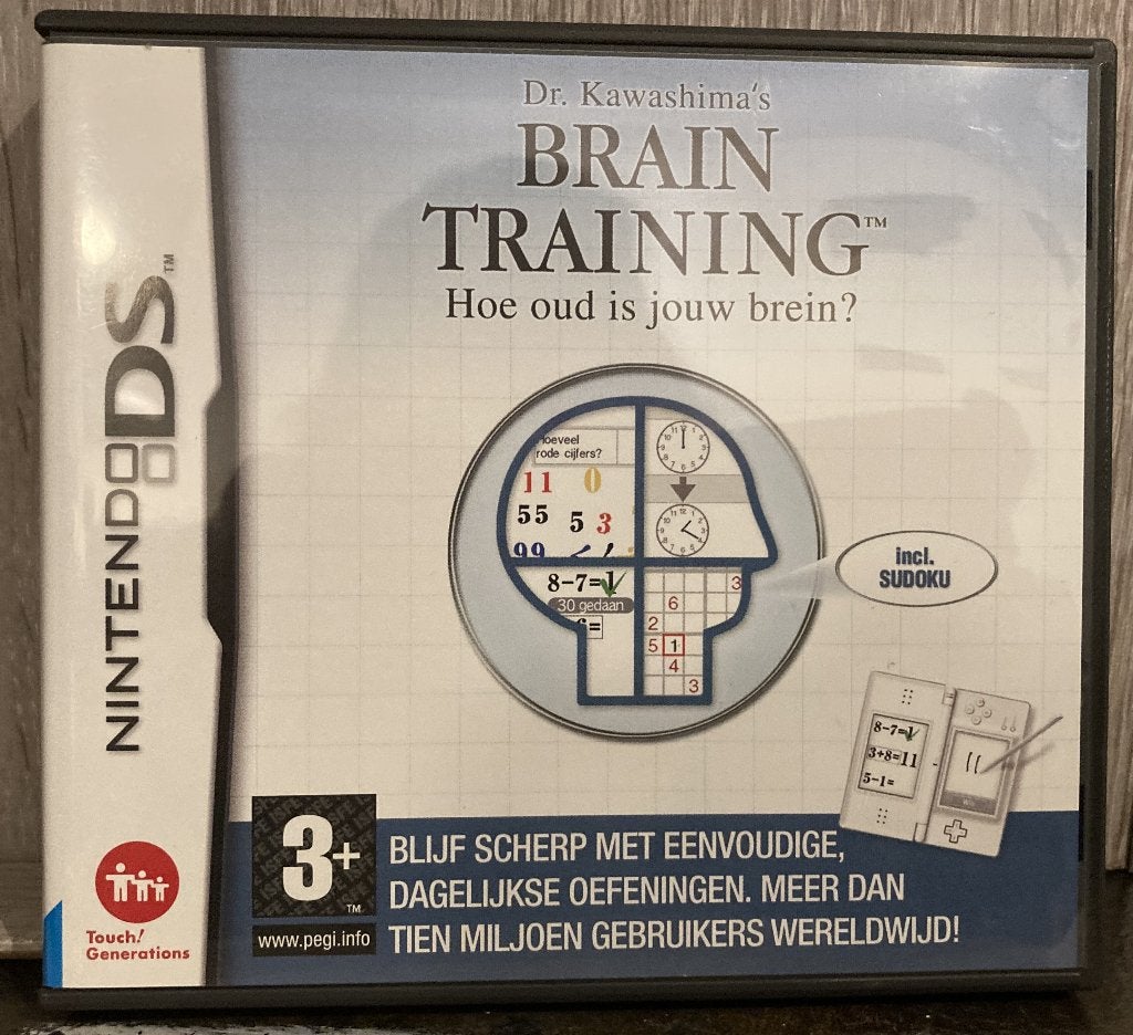 Dr. Kawashima's Brain Training Nintendo DS, Spelcomputers en Games, Puzzel en Educatief, Gebruikt, 1 speler, Ophalen of Verzenden