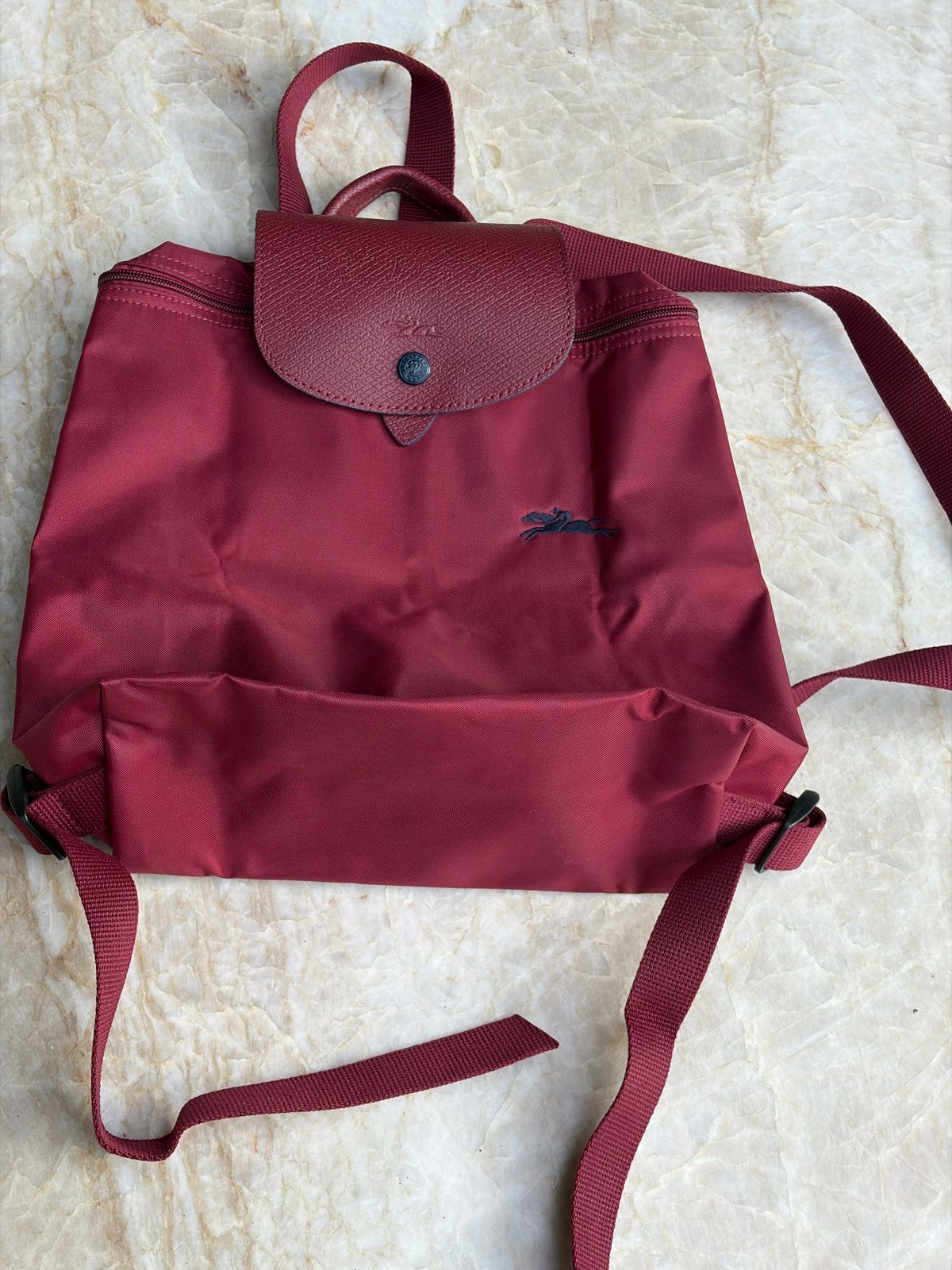 Longchamp Rode Nylon Le Pliage Original Rugzak - Nieuw!, Overige merken, Minder dan 30 cm, 25 tot 40 cm, Nieuw