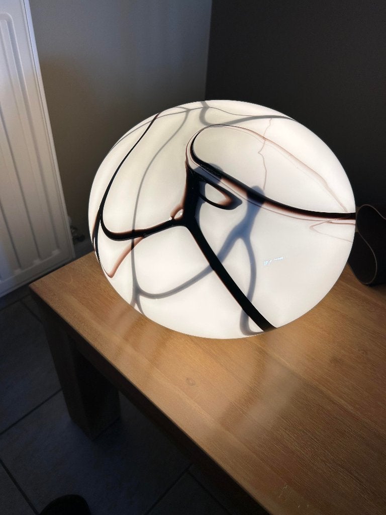 Mooie lamp voor bv. op salontafel, Ophalen, Zo goed als nieuw, Meerkleurig, Glas