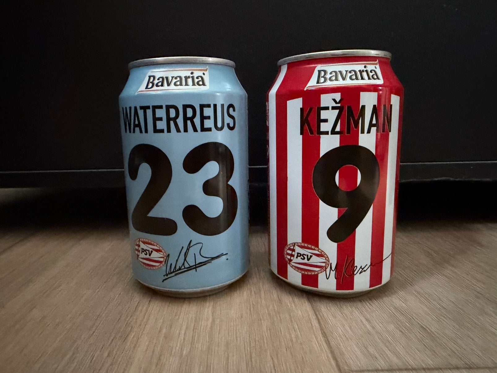 PSV Blikken Kezman en Waterreus, Ophalen of Verzenden, Zo goed als nieuw, Overige typen, Bavaria