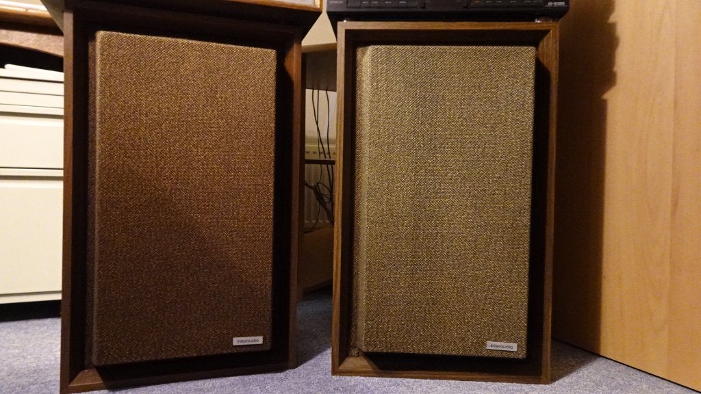 Vintage Interaudio Speakers - Made in U.S.A., Stereo speakers, Gebruikt, Minder dan 60 watt, Ophalen