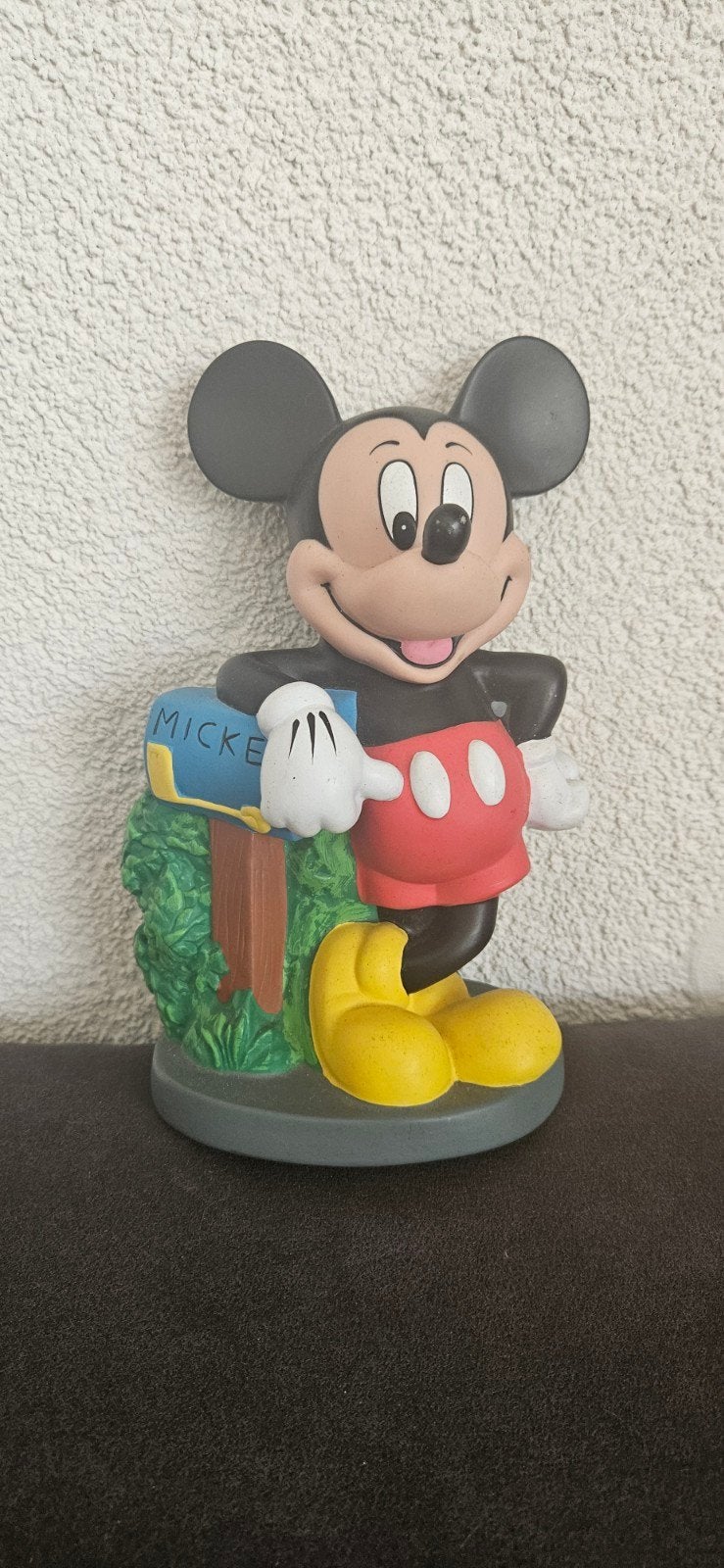 vintage disney Mickey mouse spaarpot, Ophalen of Verzenden, Mickey Mouse, Zo goed als nieuw, Beeldje of Figuurtje
