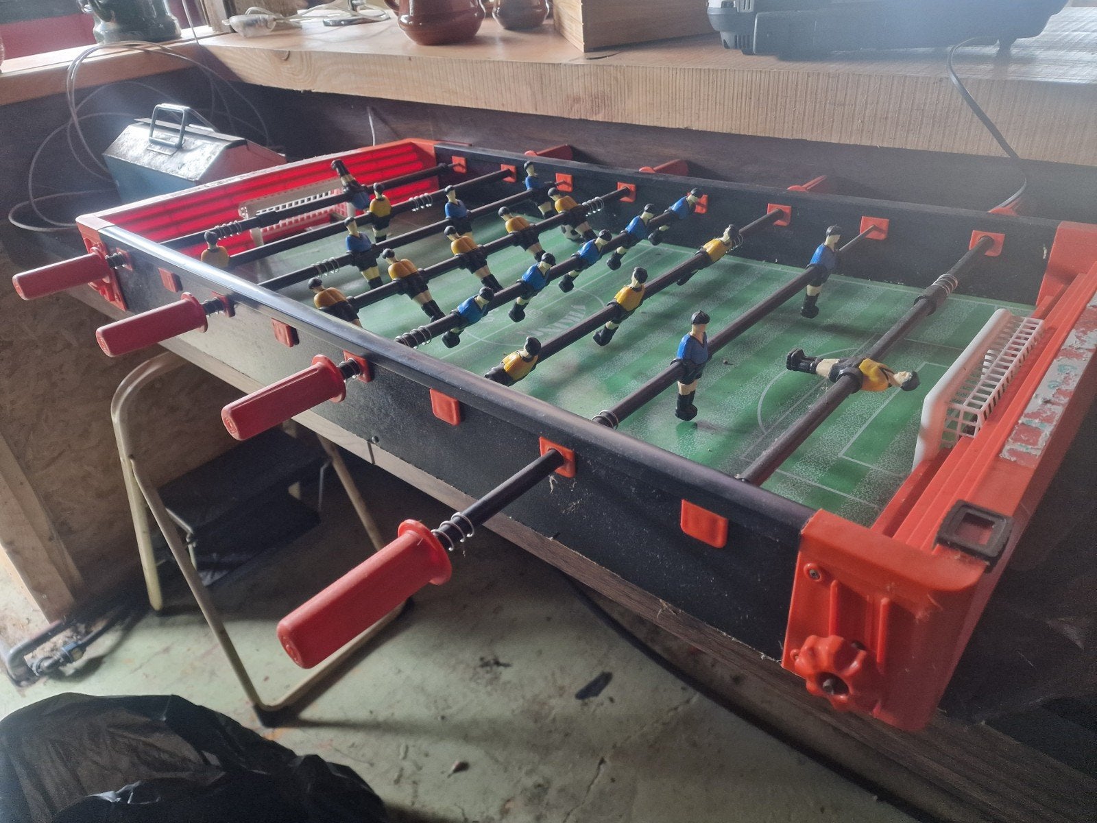 Tafelvoetbalspel: 1x090m, met 1 bal, zonder de poten, Ophalen of Verzenden, Zo goed als nieuw, Nb, Nb