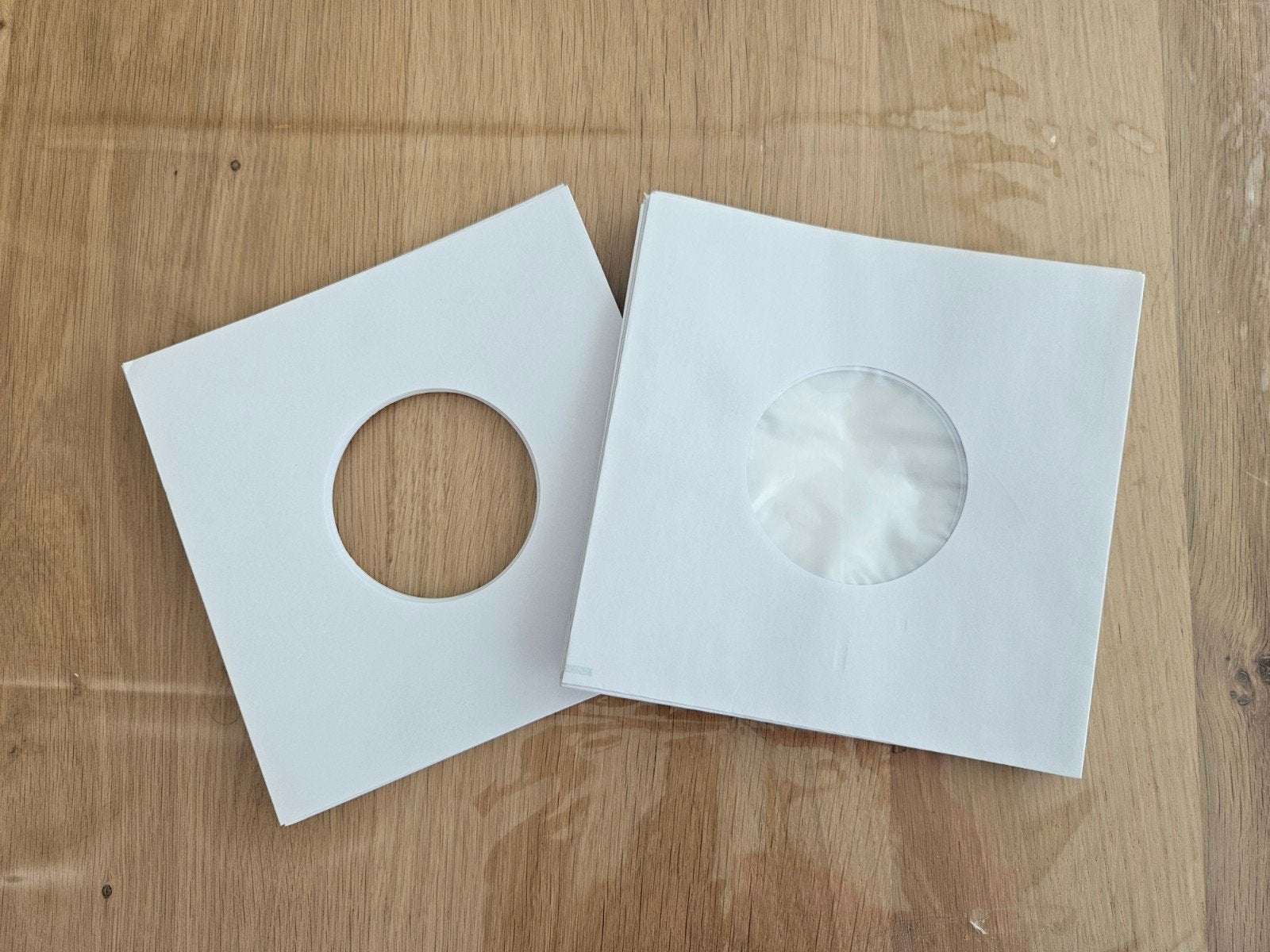 Witte papieren binnenhoezen voor 7 inch singles nieuw, Ophalen of Verzenden, Nieuw in verpakking, 7 inch
