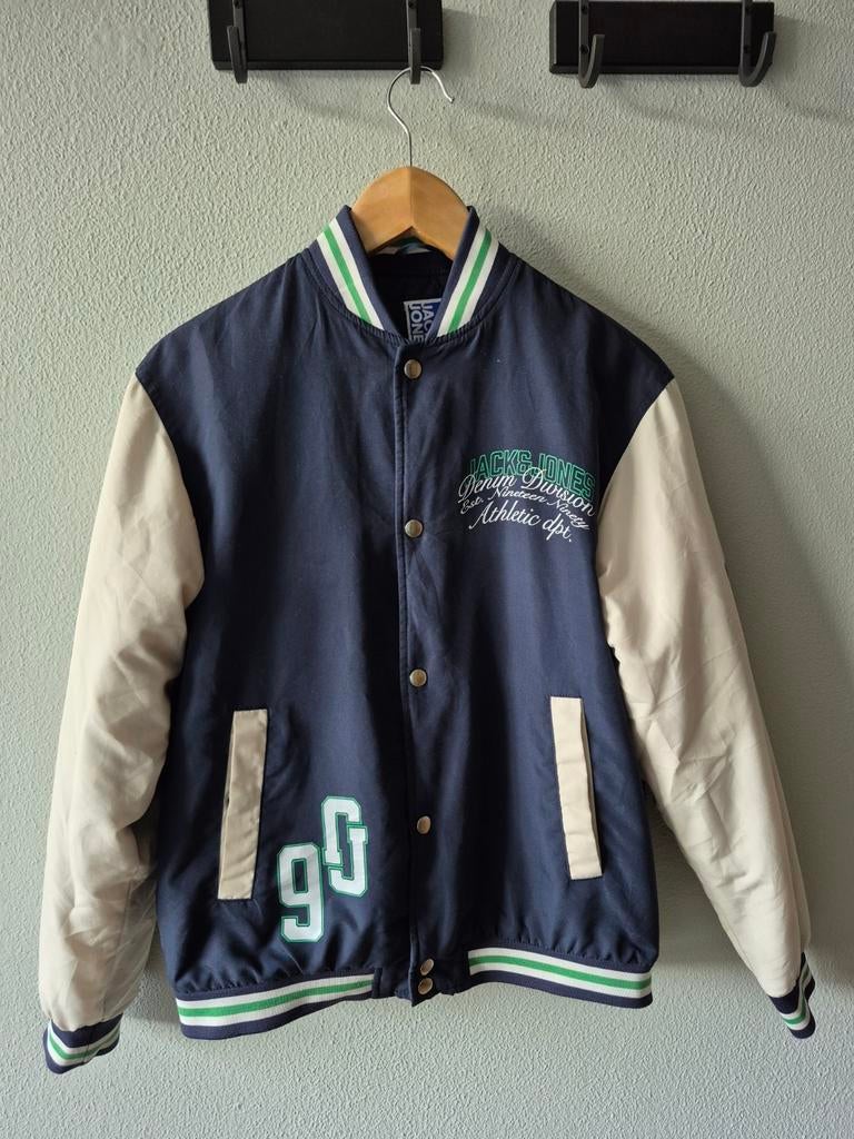 Jack&Jones baseball jack, 164., Ophalen of Verzenden, Zo goed als nieuw, Maat 46 (S) of kleiner, Blauw