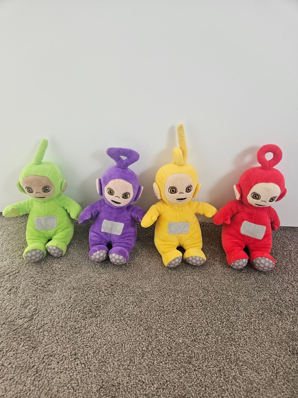 Teletubbies knuffels set van 4, Gebruikt, Overige merken, Overige karakters, Overige typen