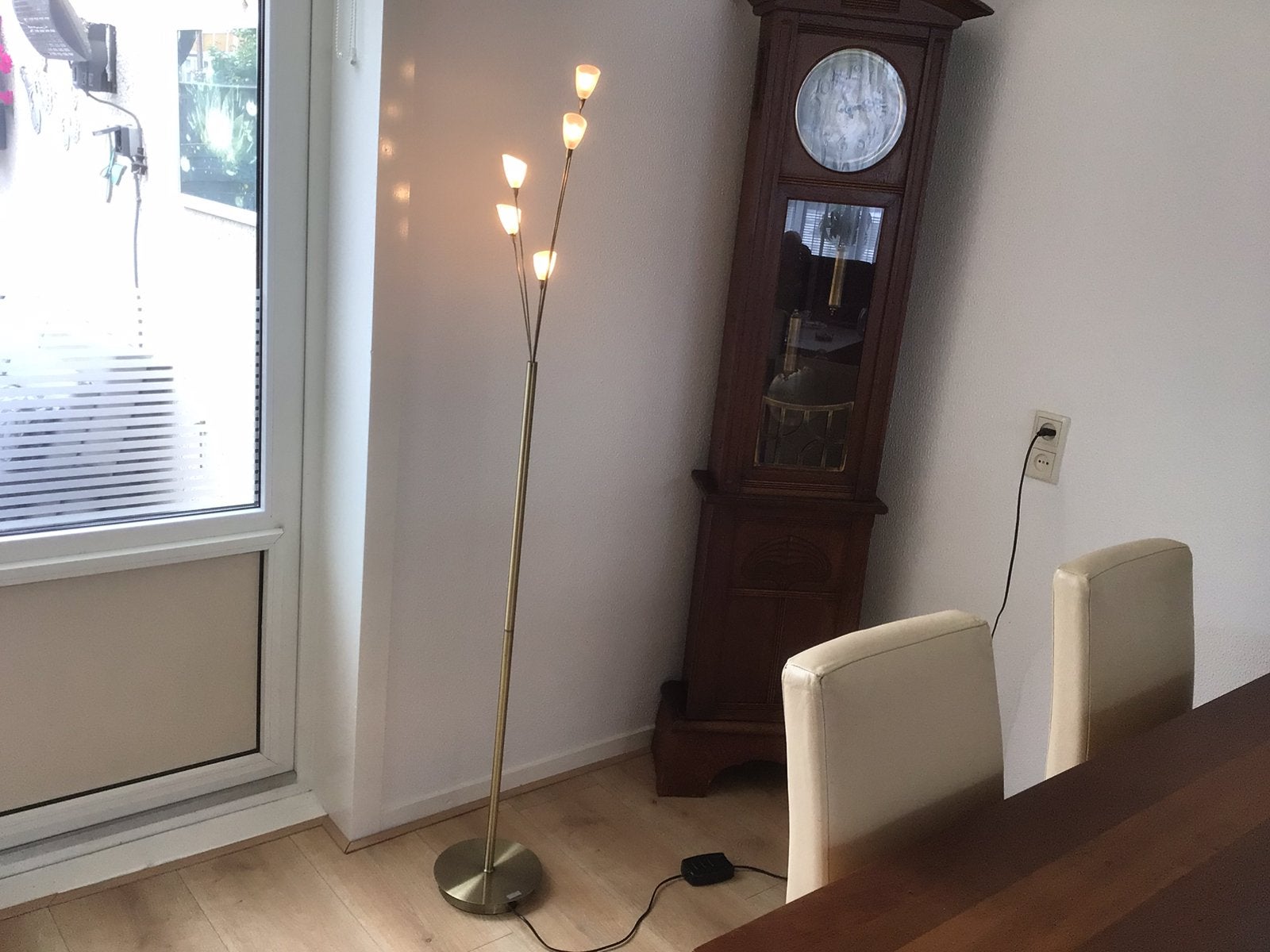Staandelamp, Huis en Inrichting, Lampen | Vloerlampen, Ophalen, Gebruikt, Metaal, 150 tot 200 cm