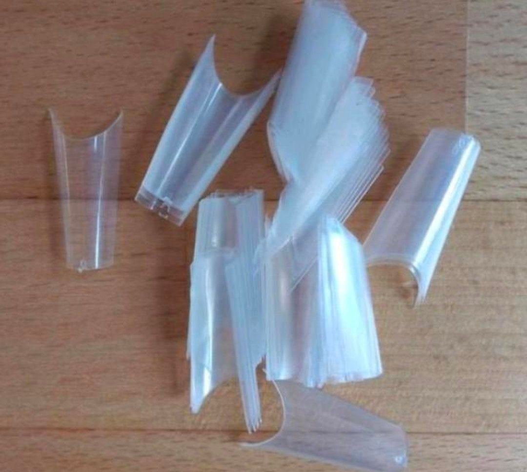 Nageltips c curve french x100 tapered coffin stiletto, Overige kleuren, Nieuw, Ophalen of Verzenden, Handen en Nagels