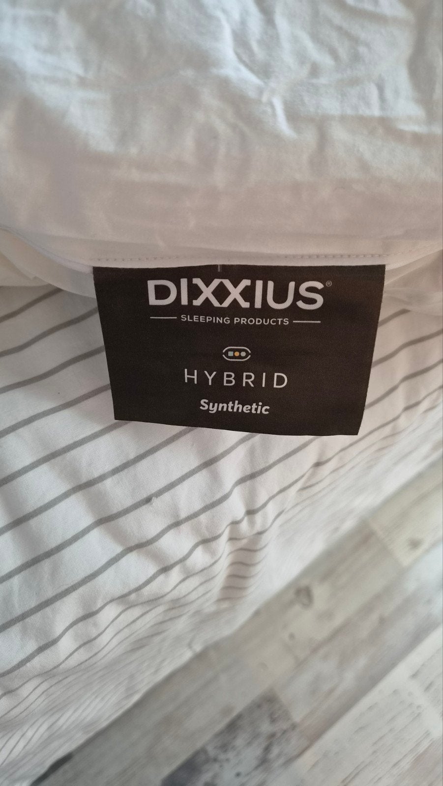DIXXIUS Hybrid Synthetic Combi Kussen 50x60 cm, Ophalen, Eenpersoons, Wit, Katoen