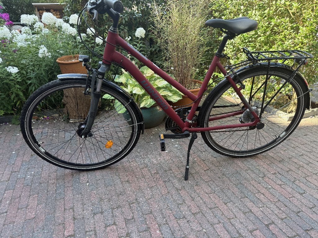 Fiets Winora Domingo 21 versnellingen in chestnut mate, Gebruikt, Velgrem, Versnellingen, 50 tot 53 cm