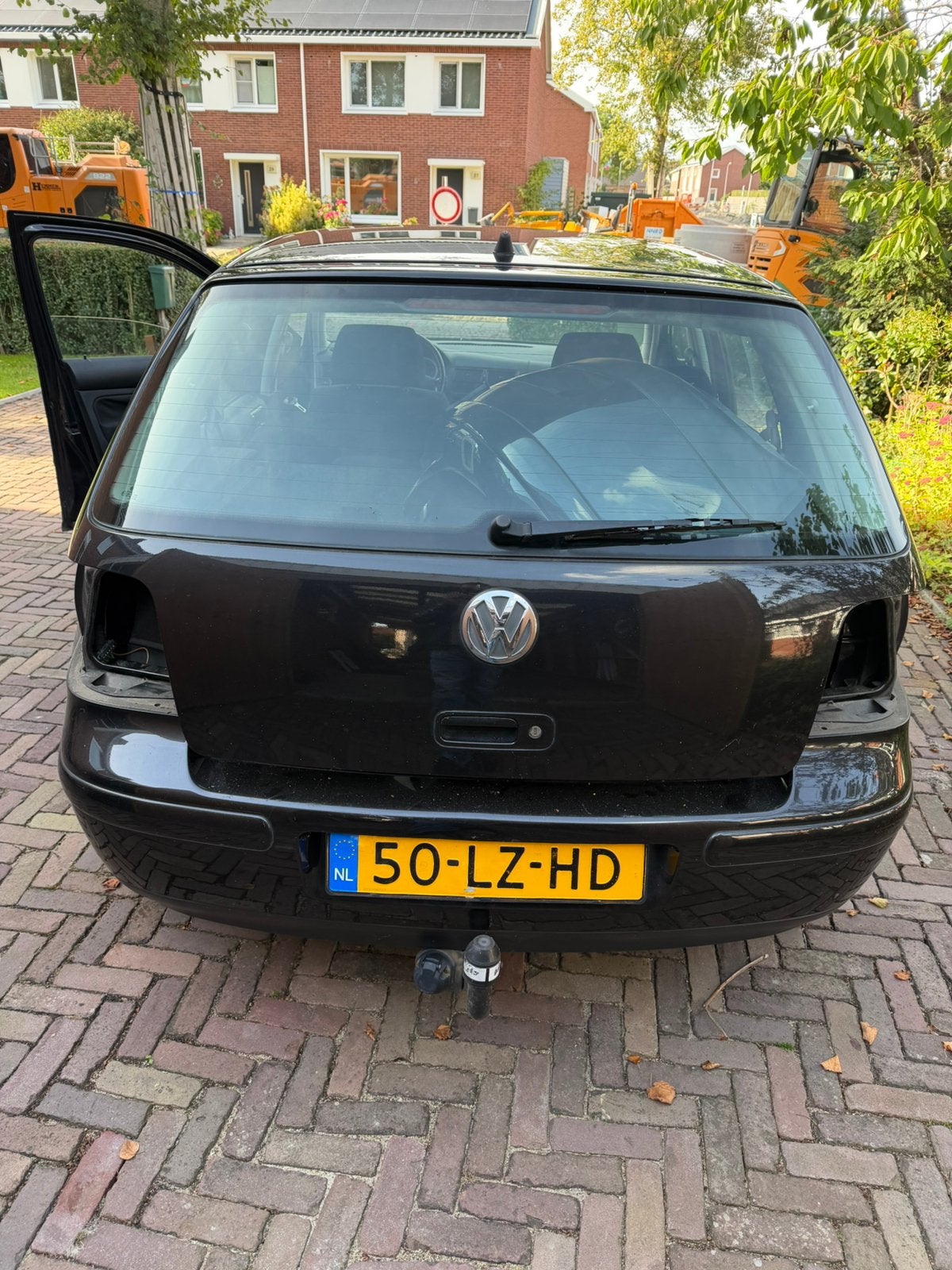 Volkswagen Golf 1.6 81KW FSI 5D 2003 Zwart, Gebruikt, Achterklep, Volkswagen, Links