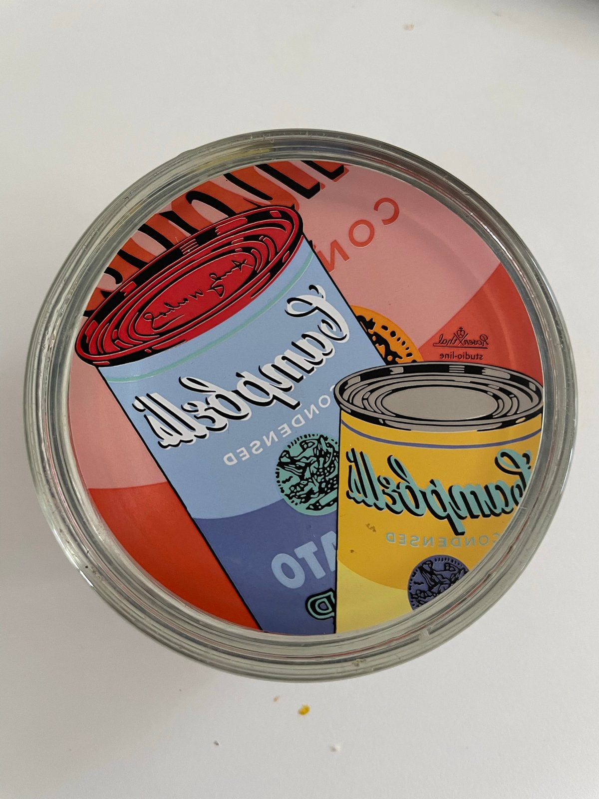 Andy Warhol Campbell's Soup Paperweight - Studio Line, Antiek en Kunst, Ophalen of Verzenden