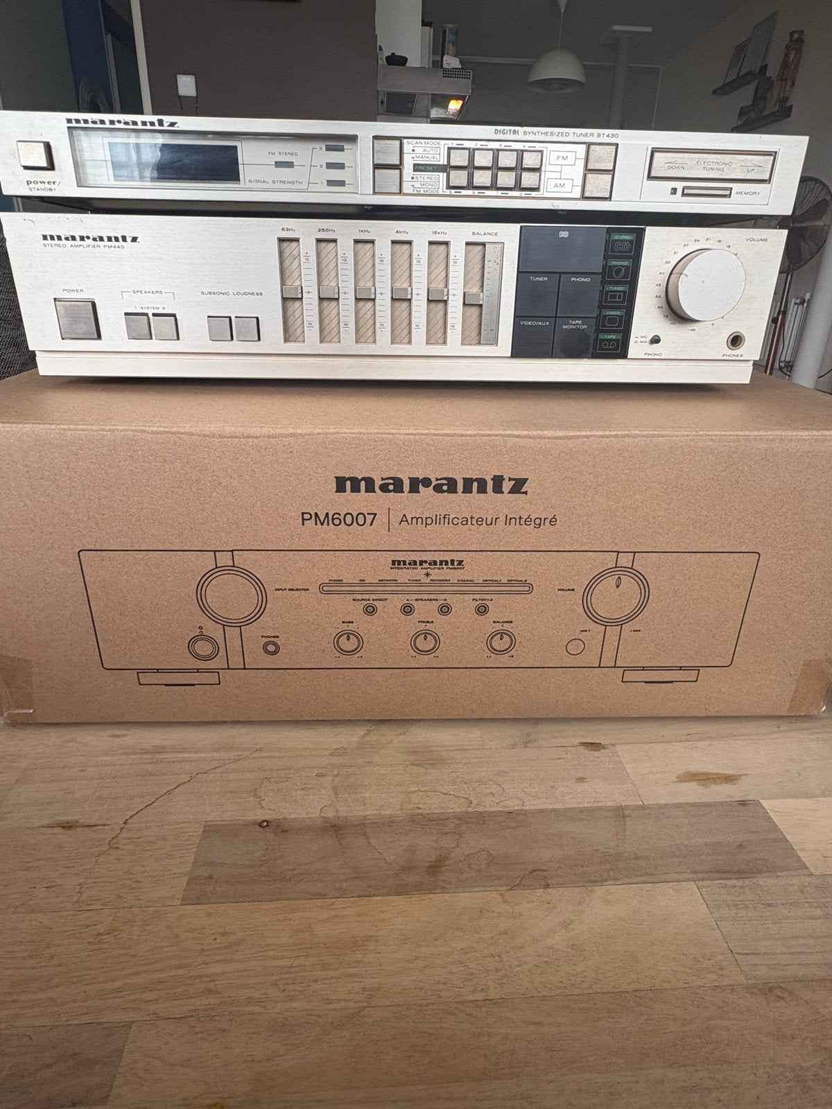 Marantz PM440 Versterker en ST430 Tuner Set, Marantz, Gebruikt, Ophalen of Verzenden, Minder dan 60 watt