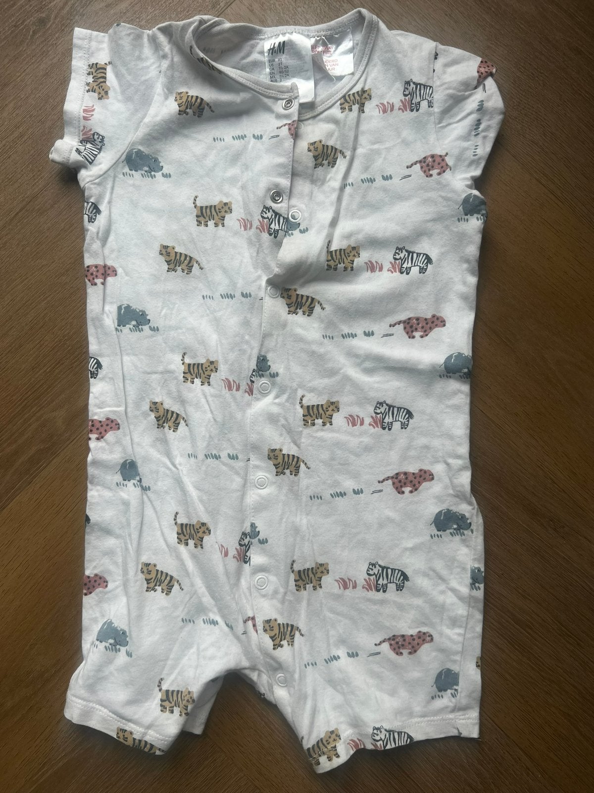 Boxpakje tijger luipaard pastel zara maat 92, gedragen, Ophalen of Verzenden, Zo goed als nieuw, Jongen of Meisje