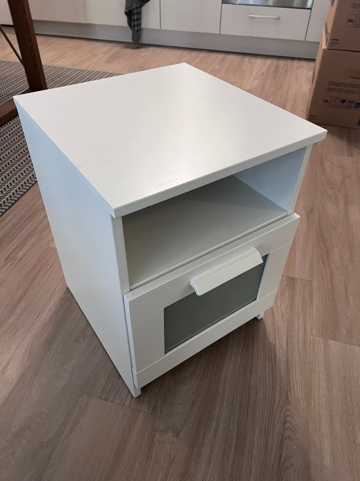 IKEA Nachtkast BRIMNES, Ophalen, Gebruikt, Minder dan 45 cm, Minder dan 55 cm